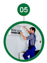 Ráp lại & vệ sinh máy lạnh sạch sẽ